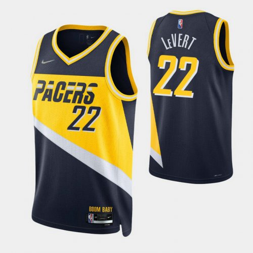 Maillot de Basket #22 Levert Pacers 21-22 city 75th Anniversary